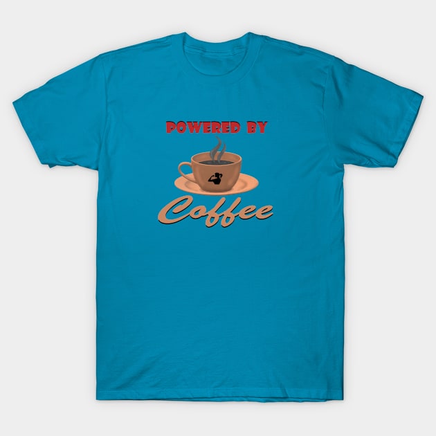 Powered by Coffee Lite T-Shirt by KJKlassiks